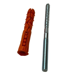 Śruba / dwugwint obejmy rury spustowej OCYNK 8x100 mm